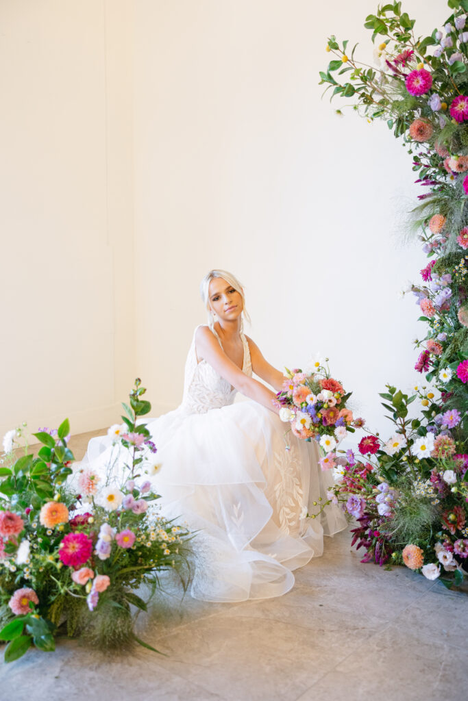 TheDolceEvents-BarbieStyledShoot-JustineGracePhotography- Floral arch